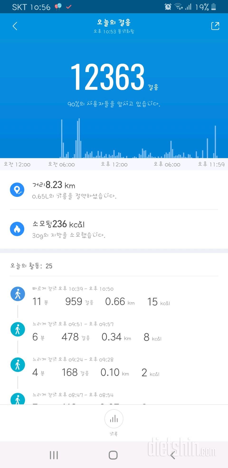 30일 만보 걷기 2일차 성공!