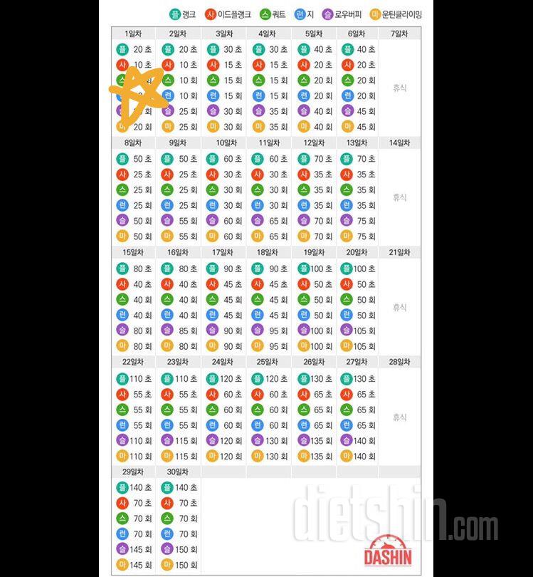 [다신 15기 운동미션] 1일차