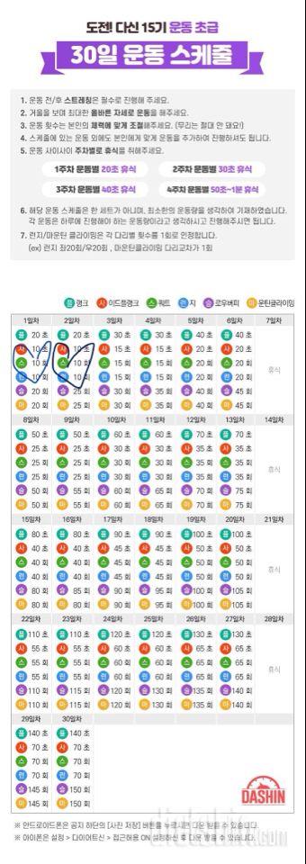 [다신 15기 운동 미션] 2일차