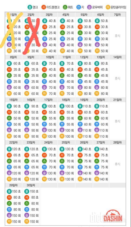 [다신 15기 운동 미션] 2일차