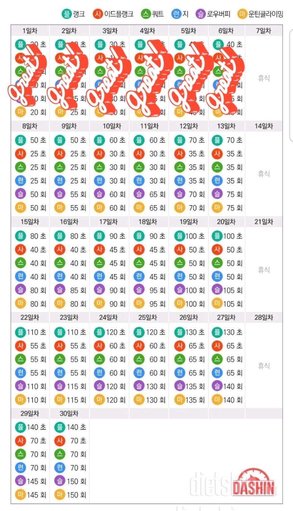 [다신 15기 운동 미션] 6일차