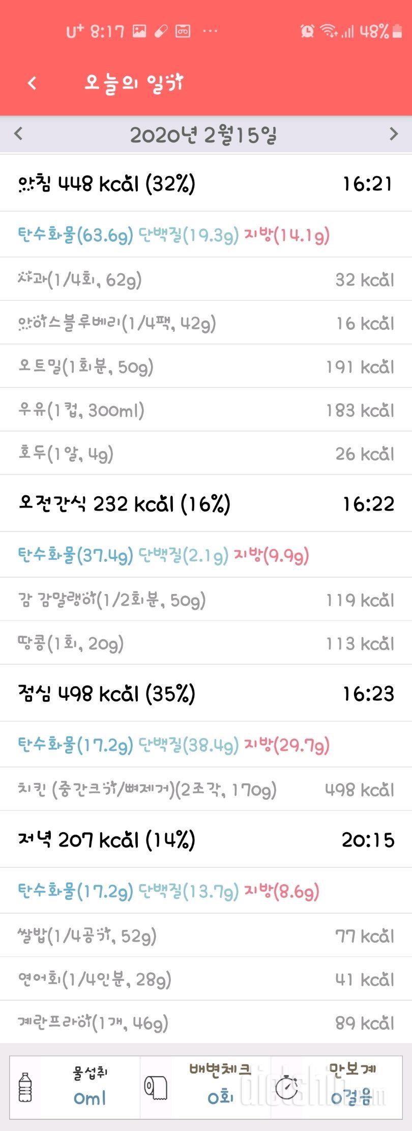 [다신15기 식단미션]7일차