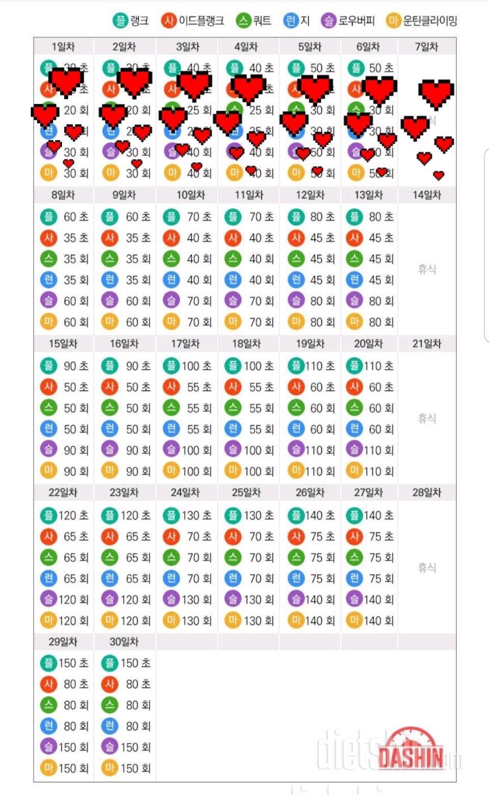 [다신 15기 운동미션] 6일차