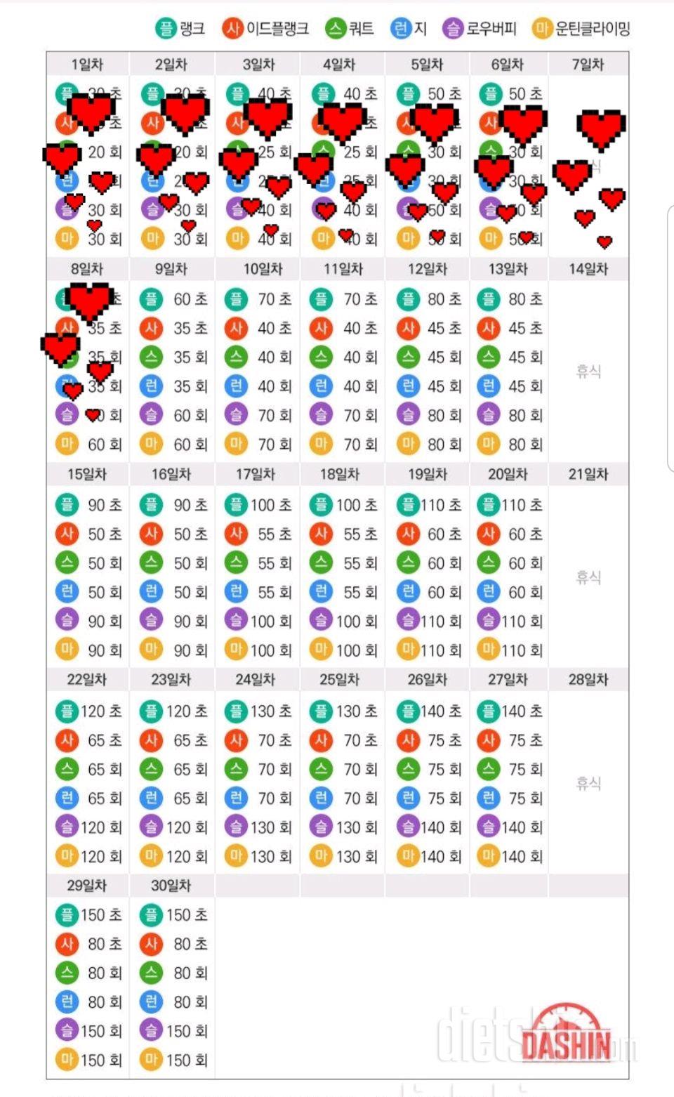 [다신 15기 운동미션] 8일차