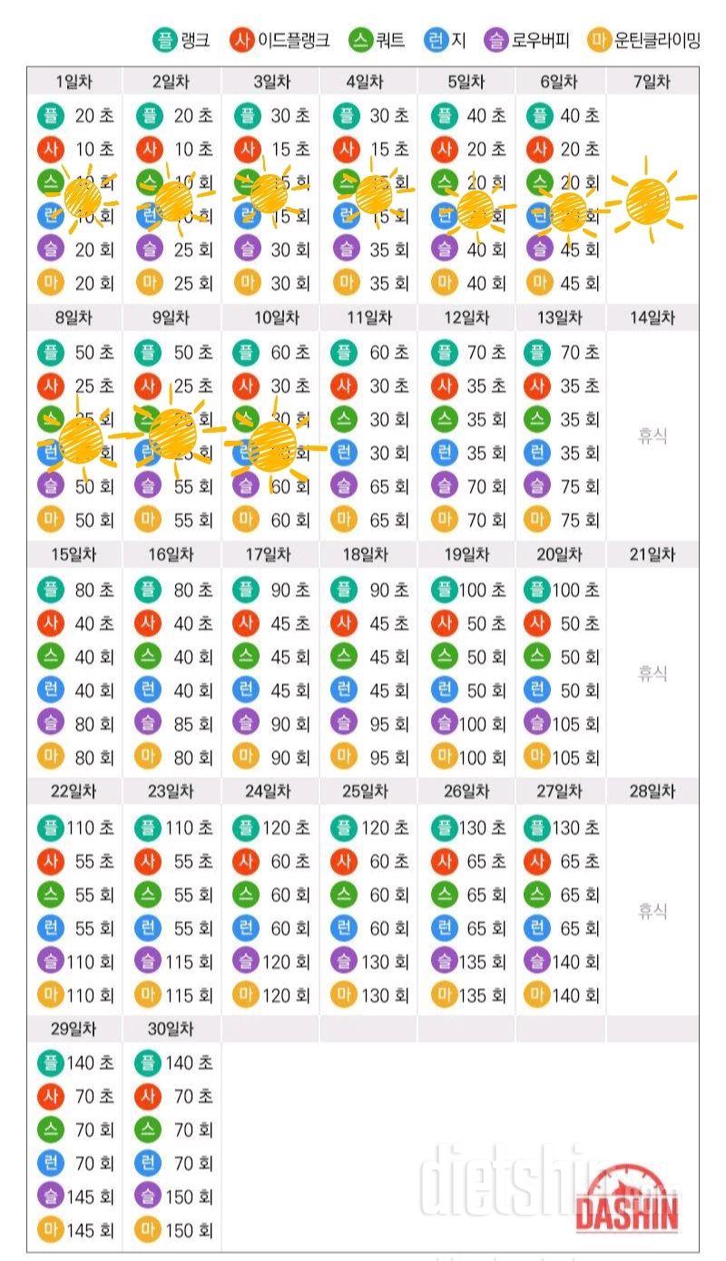 [다신 15기 운동미션] 10일차