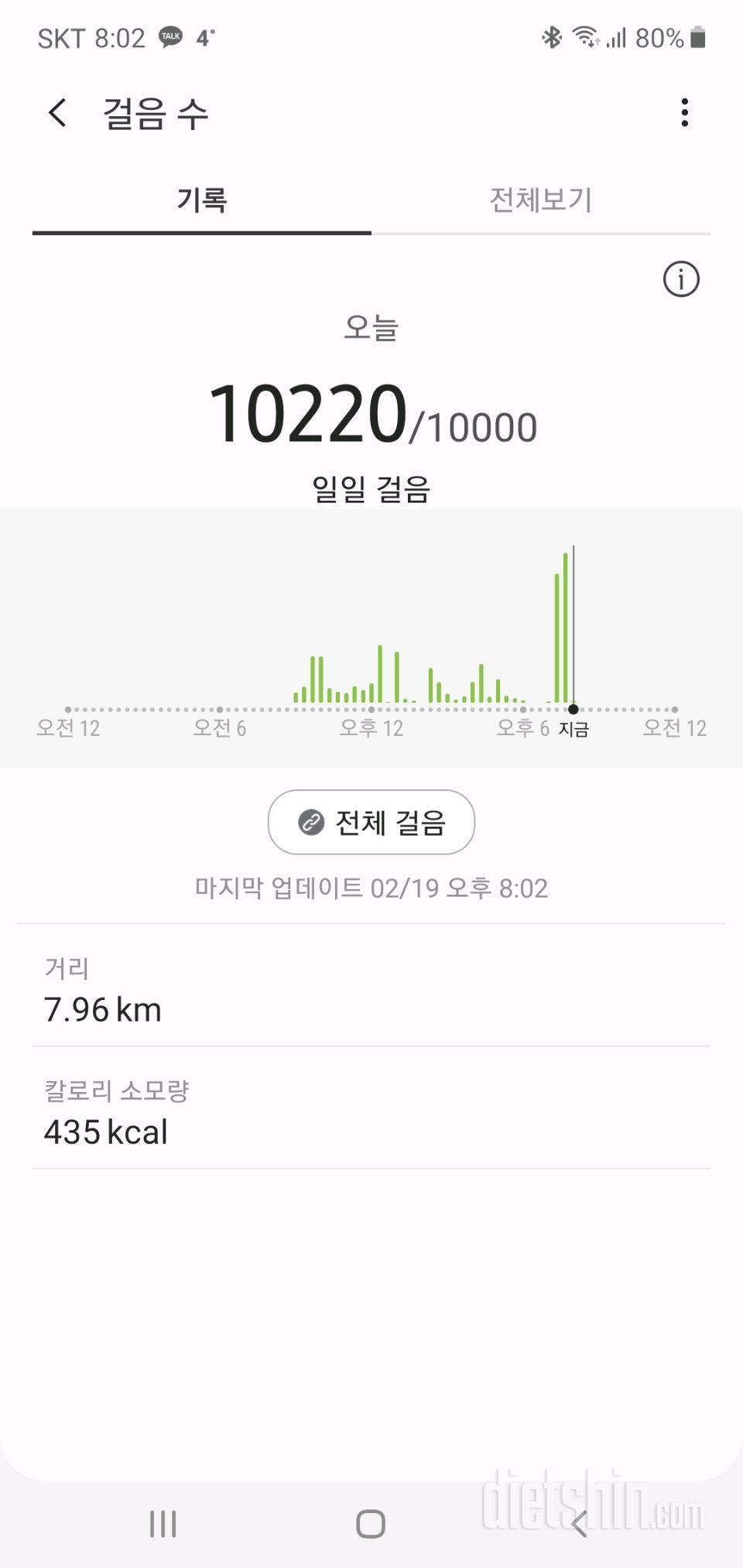 30일 만보 걷기 22일차 성공!