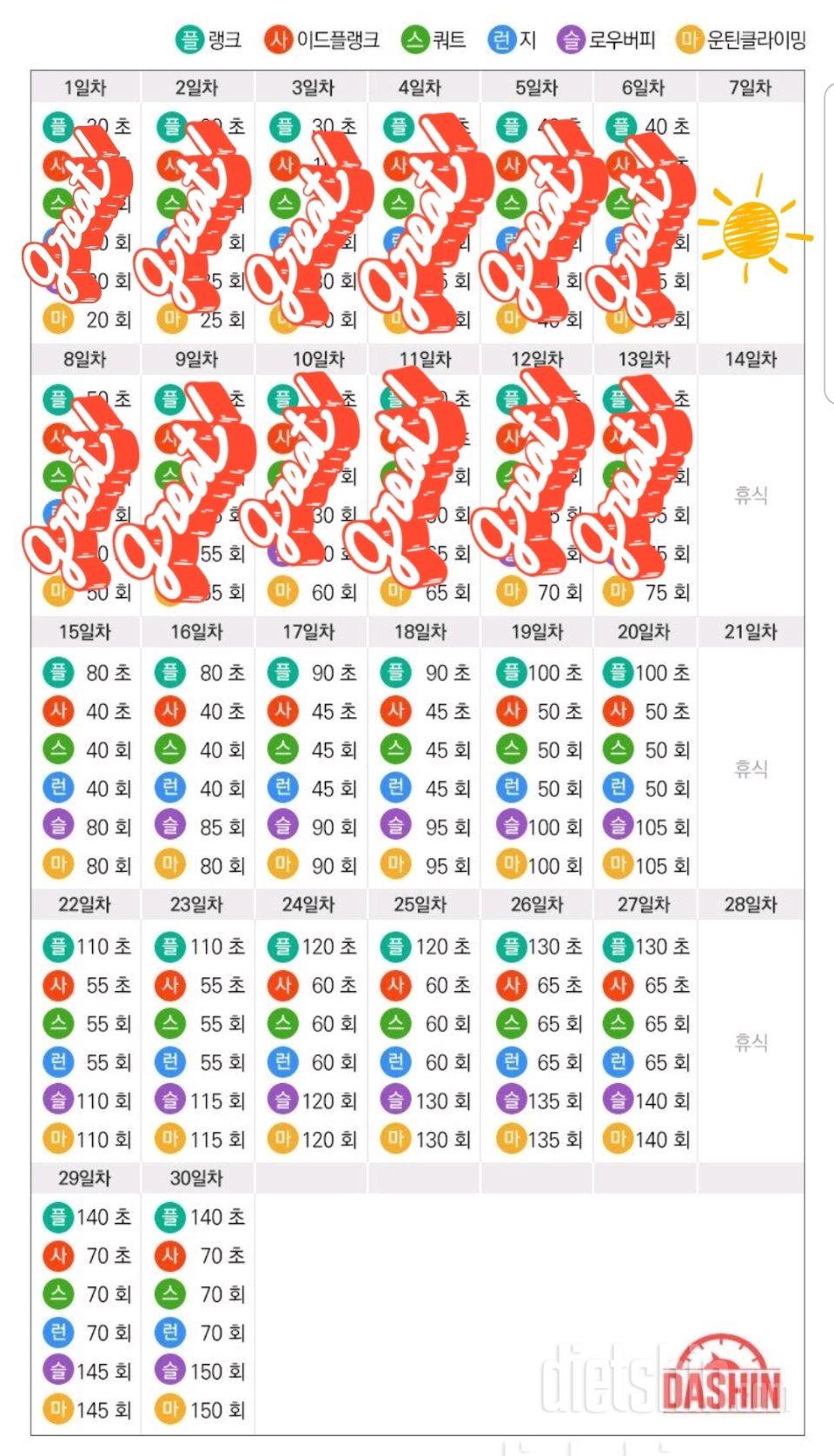 [다신 15기 운동 미션] 13일차