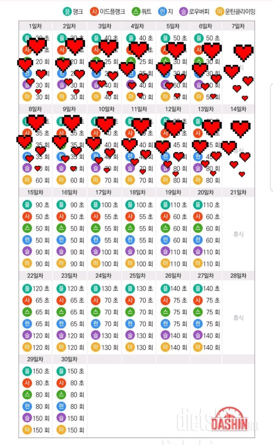 [다신 15기 운동미션] 14일차