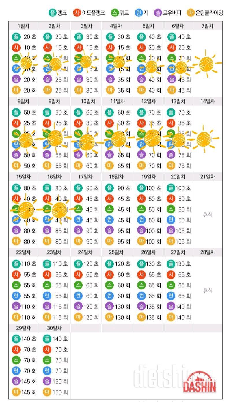 [다신 15기 운동미션] 16일차