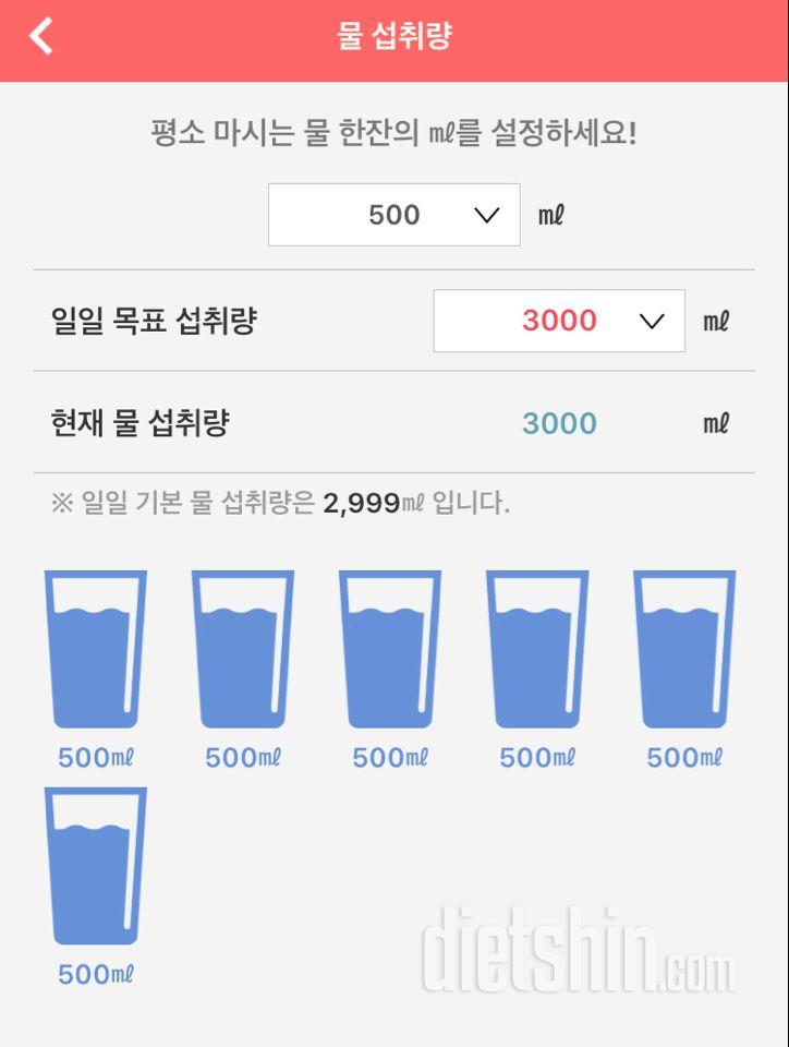 30일 하루 2L 물마시기 23일차 성공!