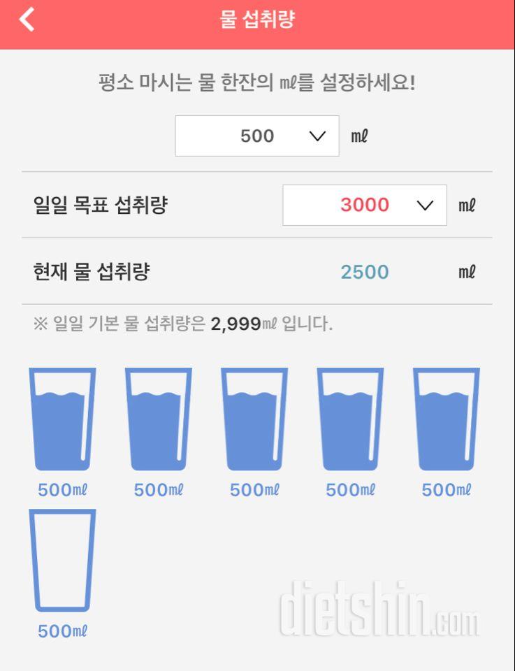 30일 하루 2L 물마시기 25일차 성공!