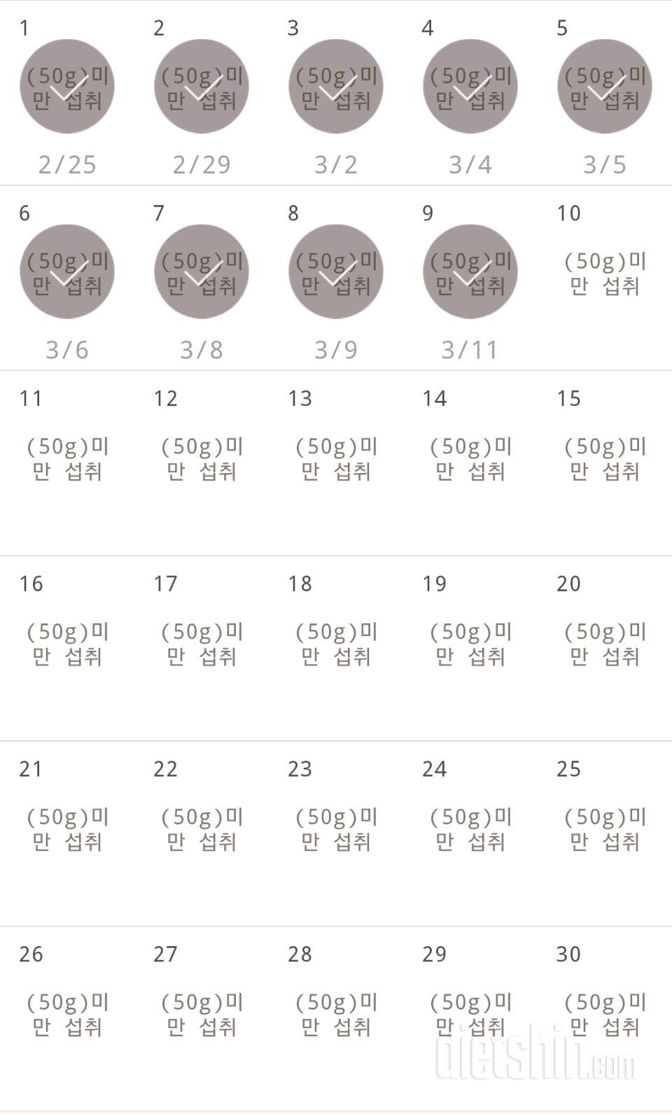 30일 당줄이기 159일차 성공!