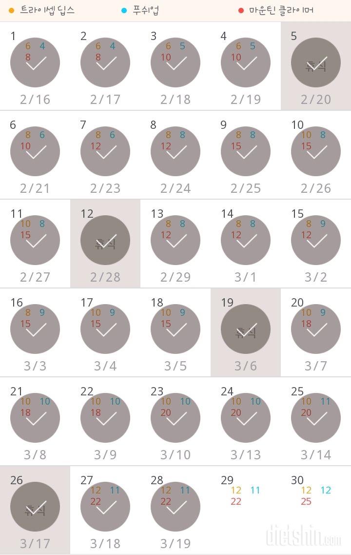 30일 슬림한 팔 358일차 성공!