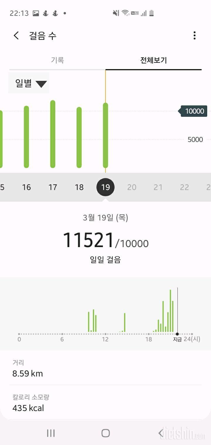 30일 만보 걷기 10일차 성공!