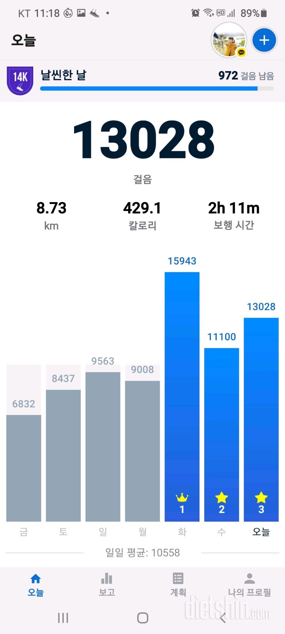 30일 만보 걷기 94일차 성공!