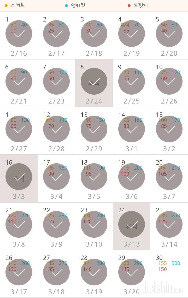 30일 애플힙 119일차 성공!