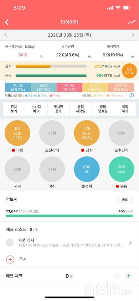 30일 야식끊기 11일차 성공!