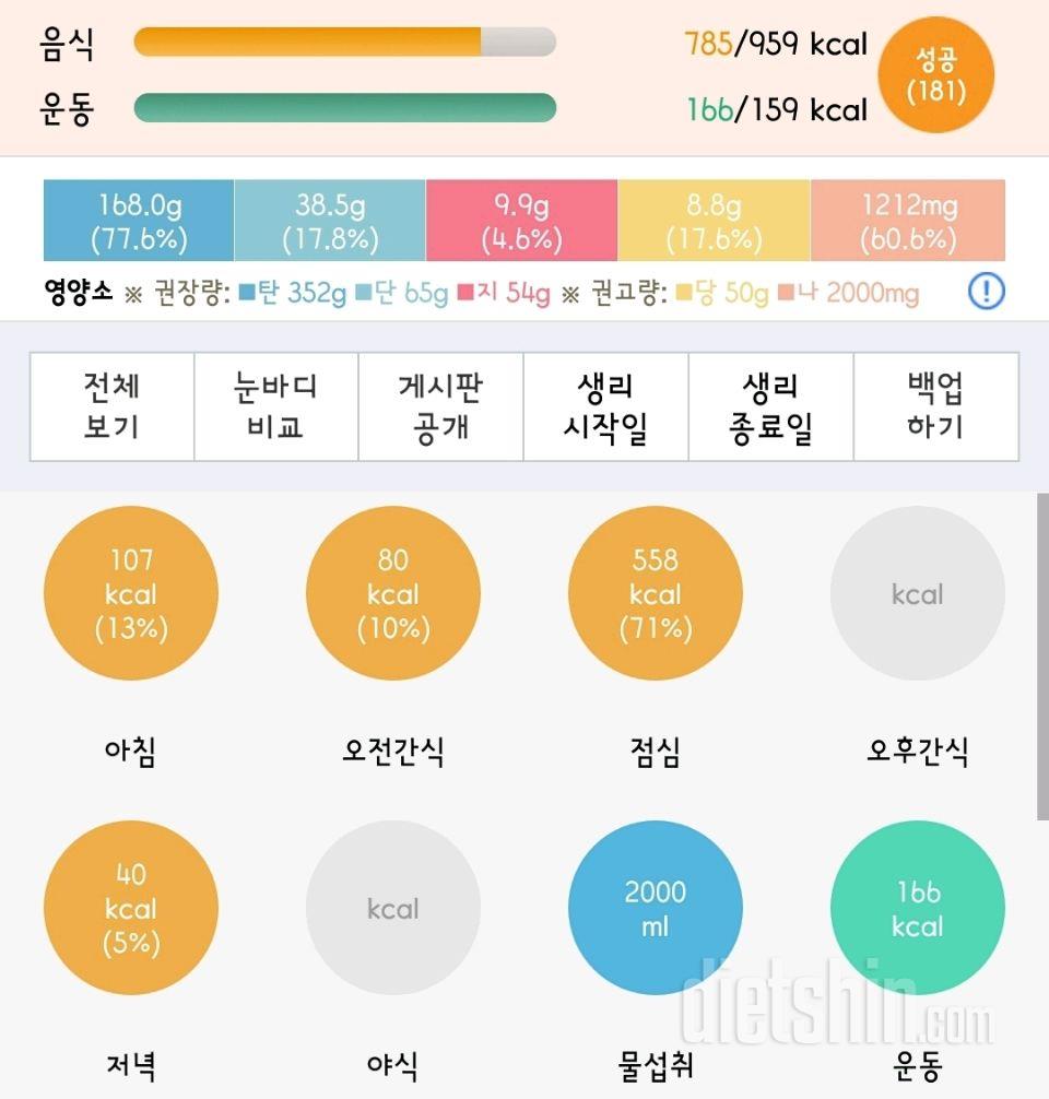 30일 당줄이기 5일차 성공!