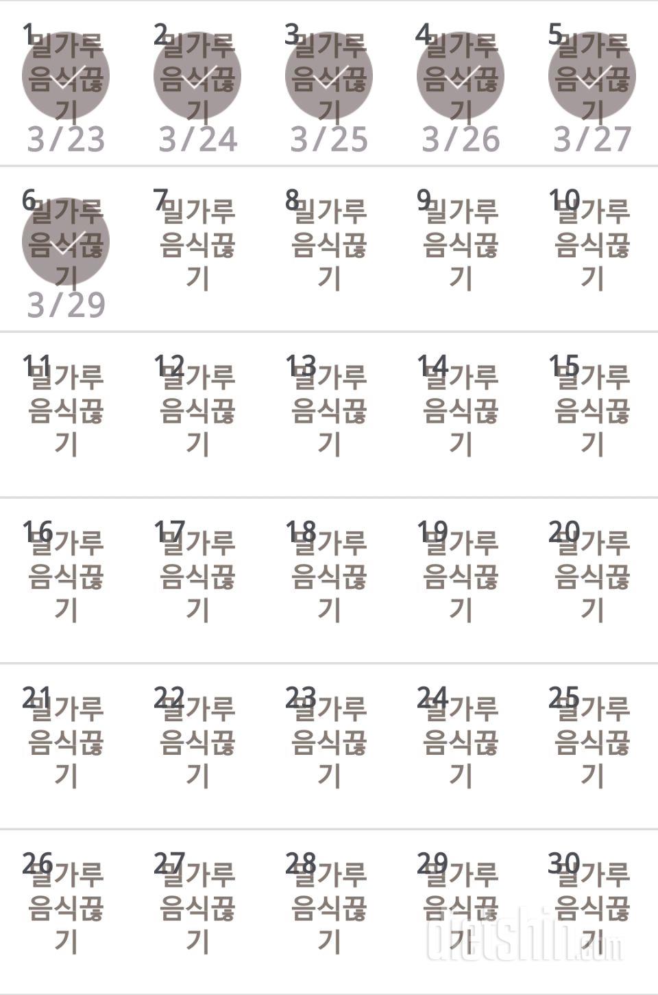 30일 밀가루 끊기 36일차 성공!