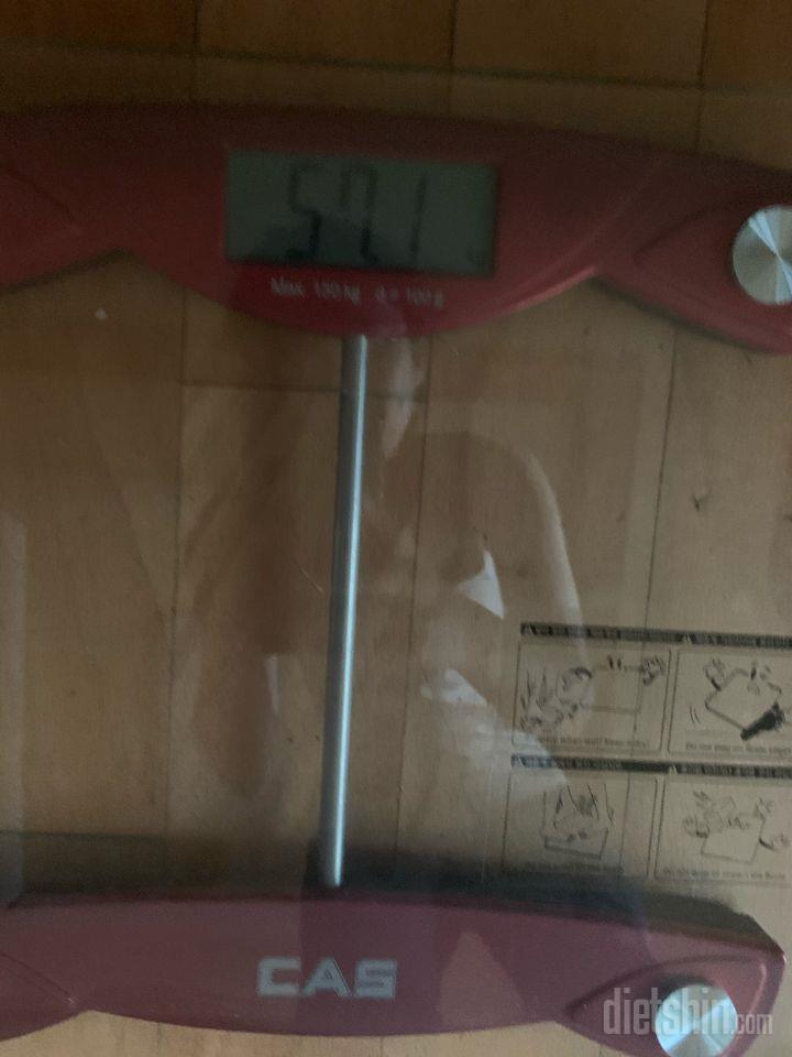 3/31 25일차 57.1kg