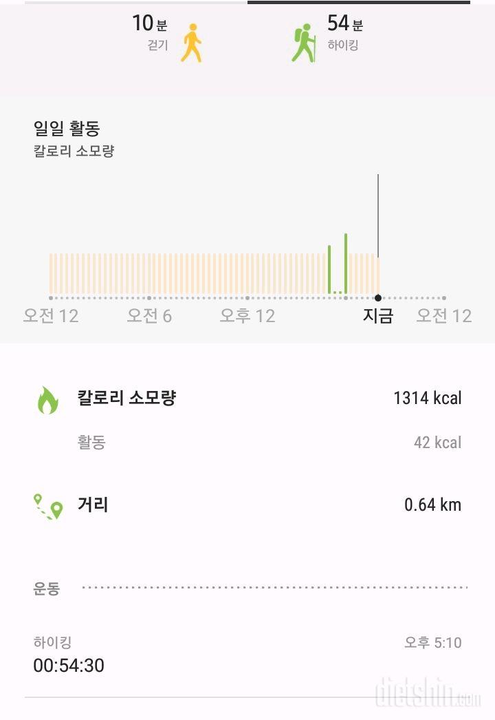 4.1 걷기랑 등산 하이킹 후 저녁