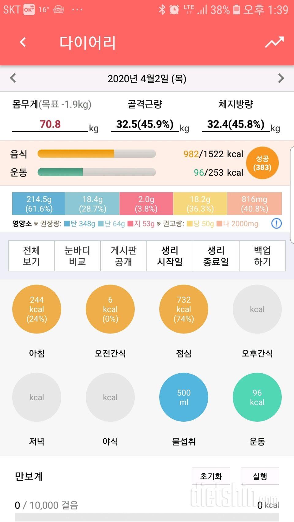 다이어트12일차