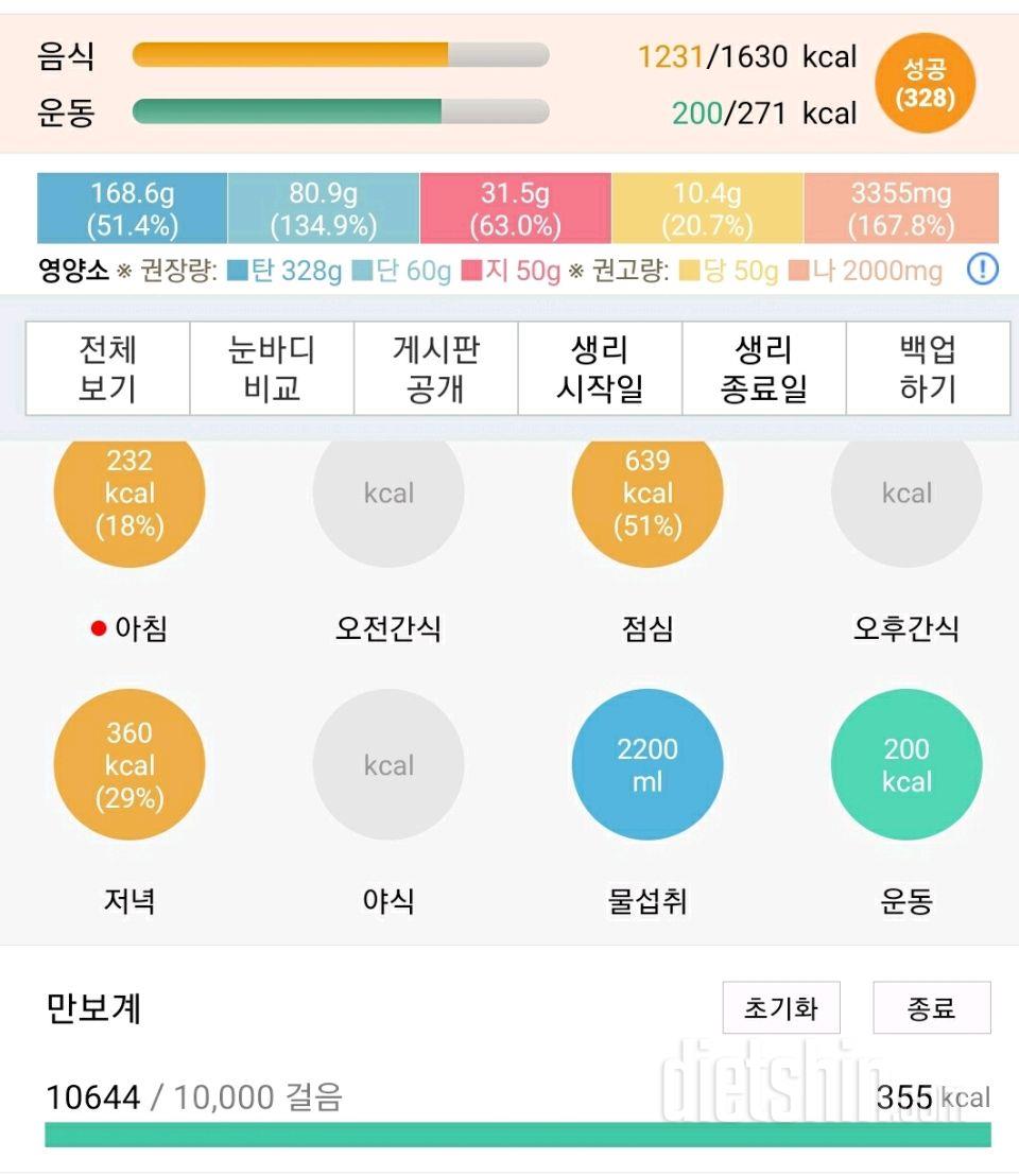 30일 하루 2L 물마시기 11일차 성공!