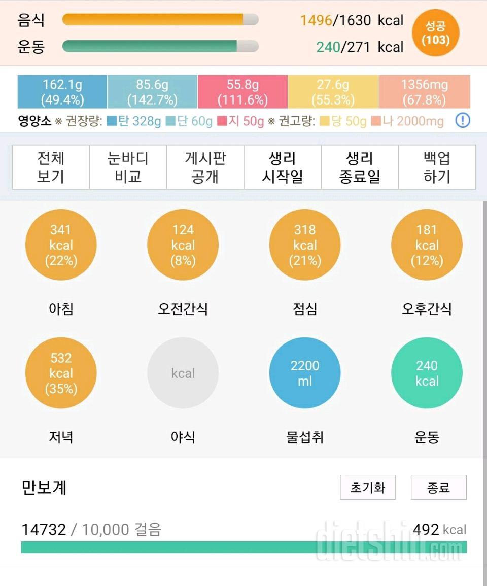 30일 하루 2L 물마시기 19일차 성공!