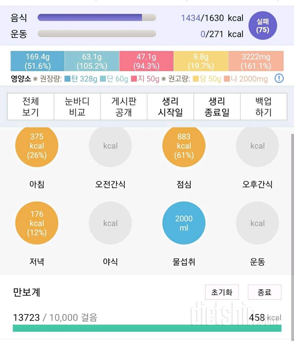 30일 하루 2L 물마시기 20일차 성공!