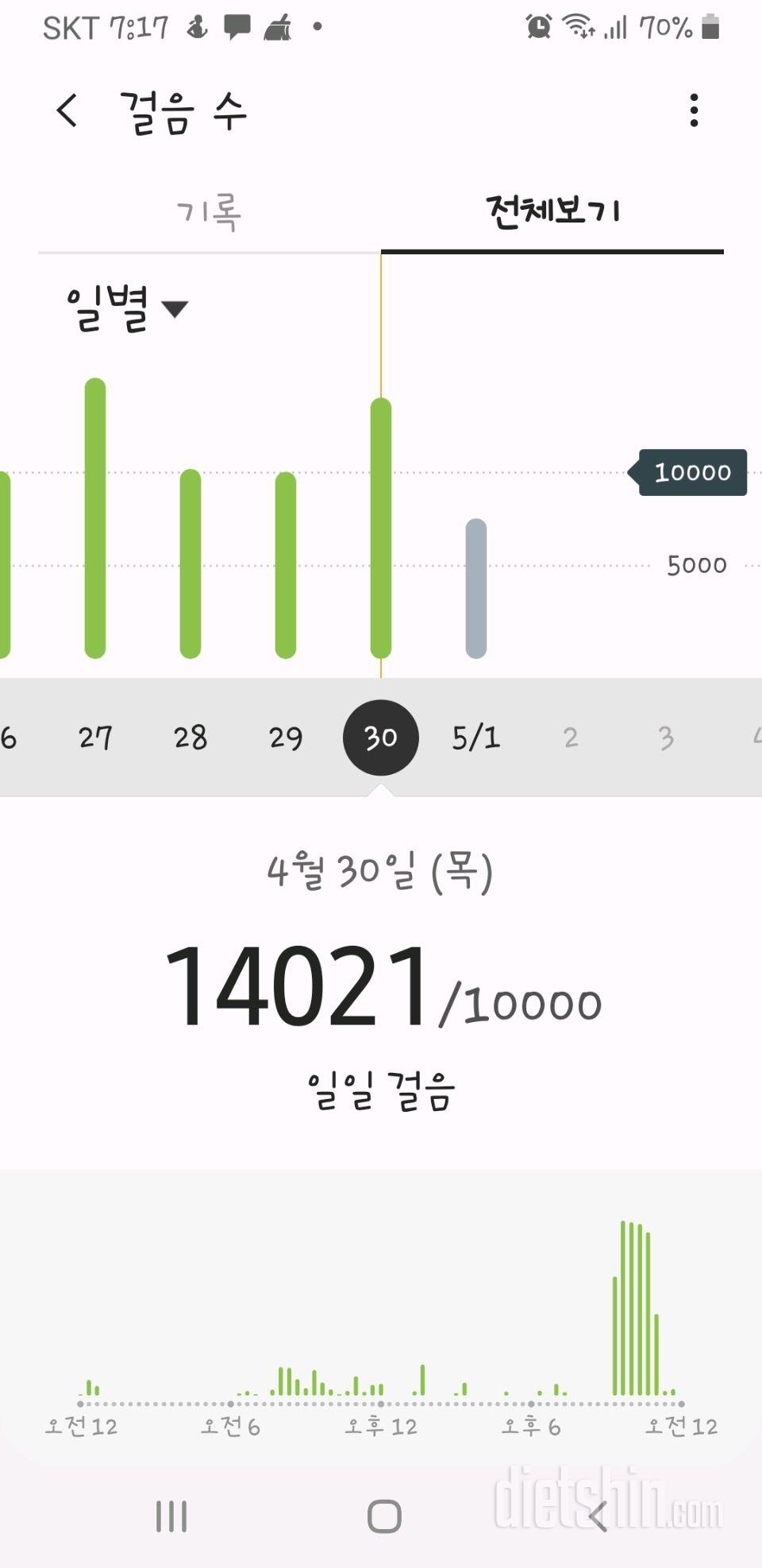 30일 만보 걷기 10일차 성공!