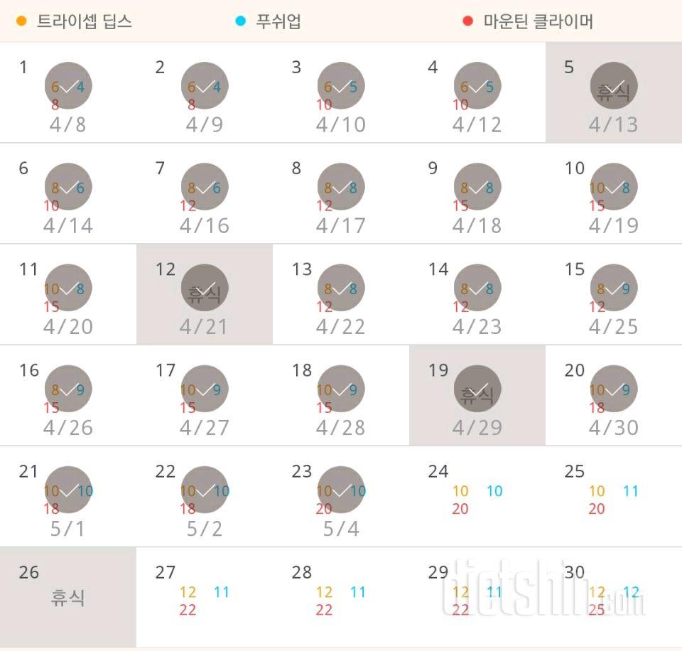 30일 슬림한 팔 23일차 성공!