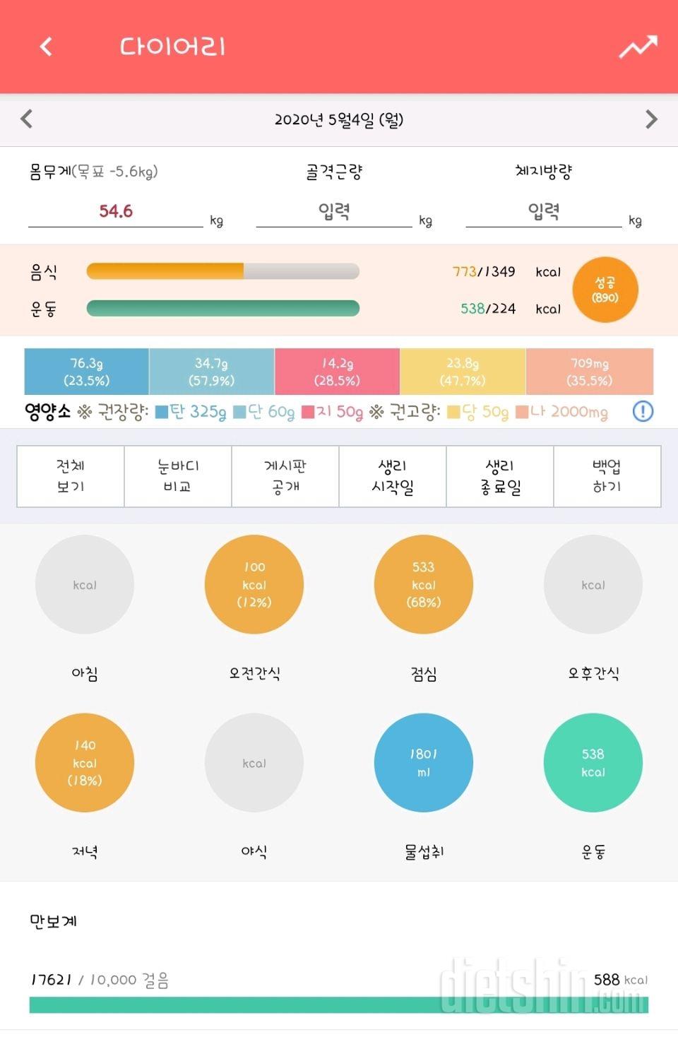 30일 야식끊기 28일차 성공!