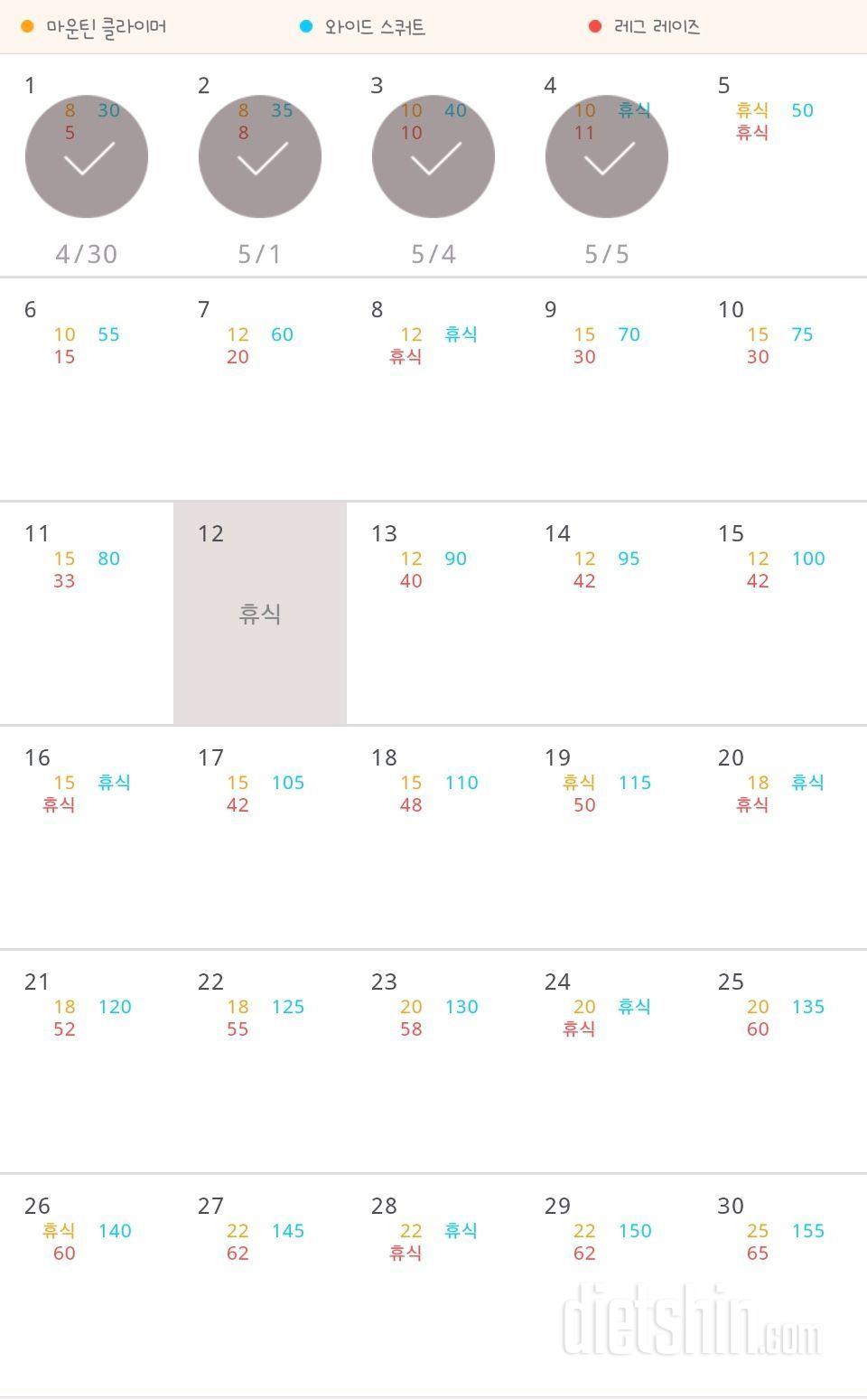 30일 체지방 줄이기 64일차 성공!