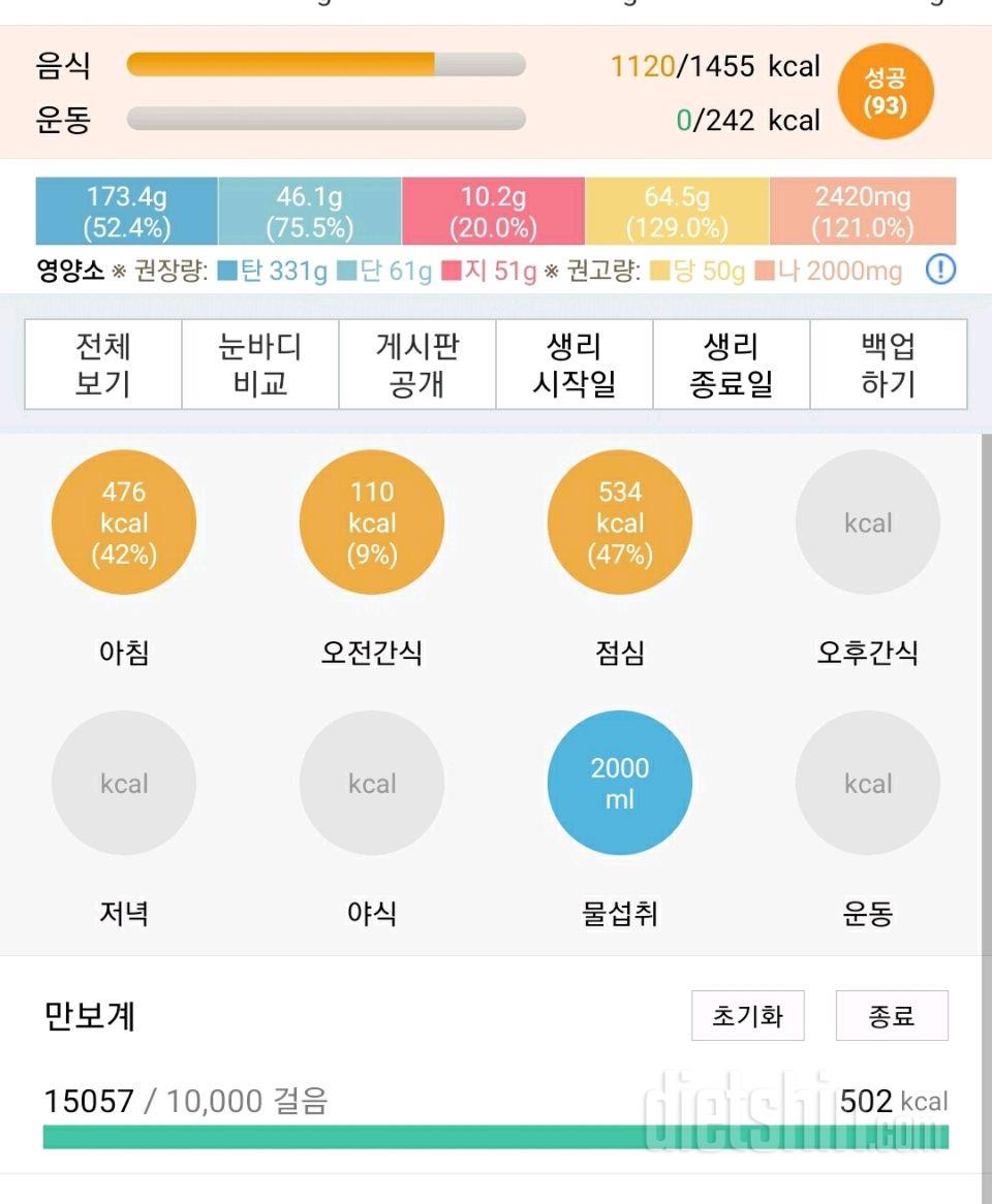 30일 야식끊기 25일차 성공!