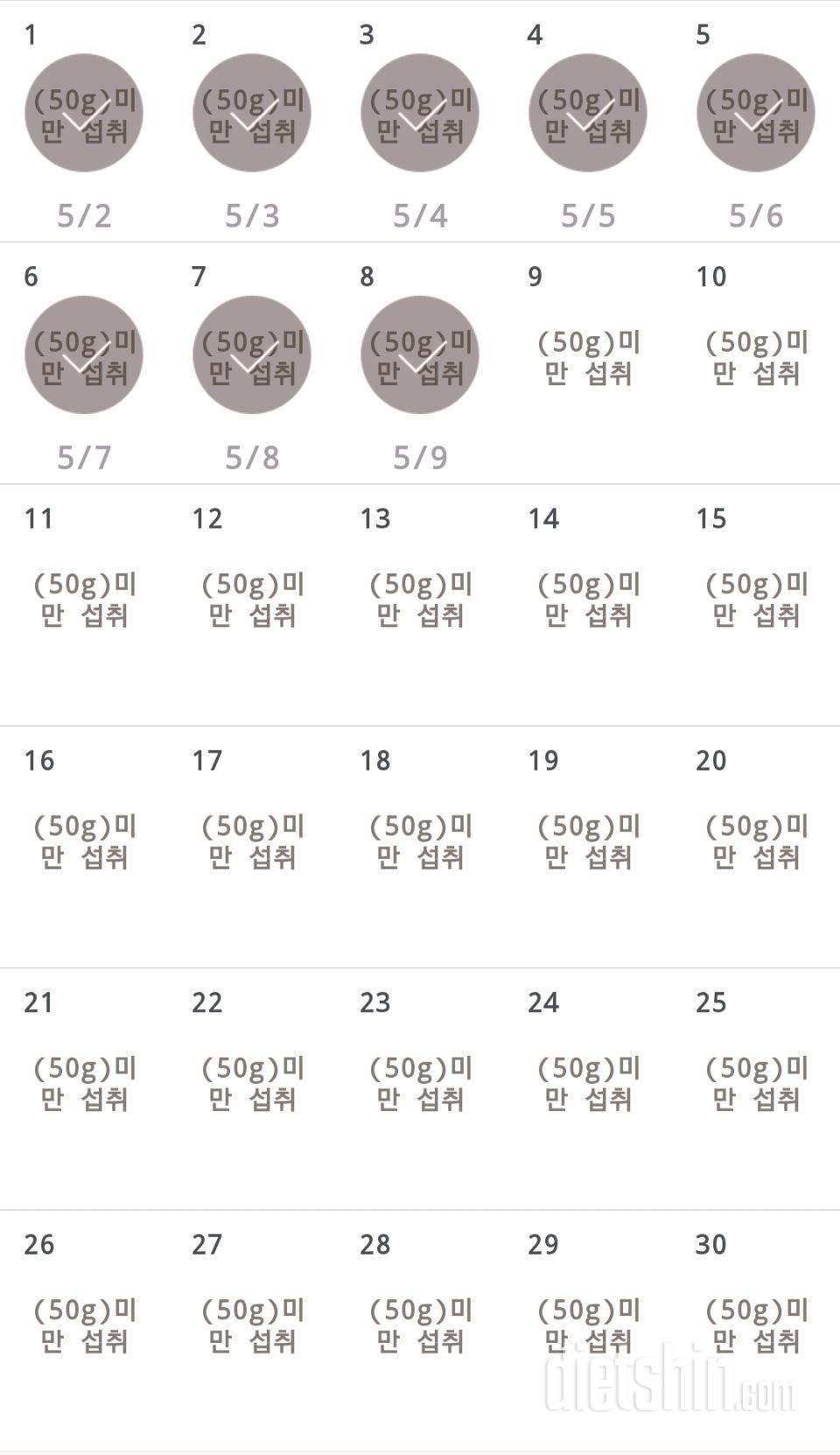 30일 당줄이기 98일차 성공!