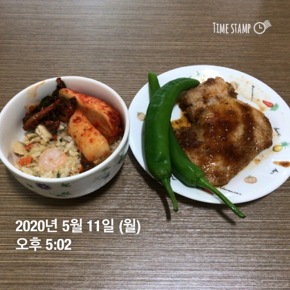 05월 11일( 저녁식사 382kcal)