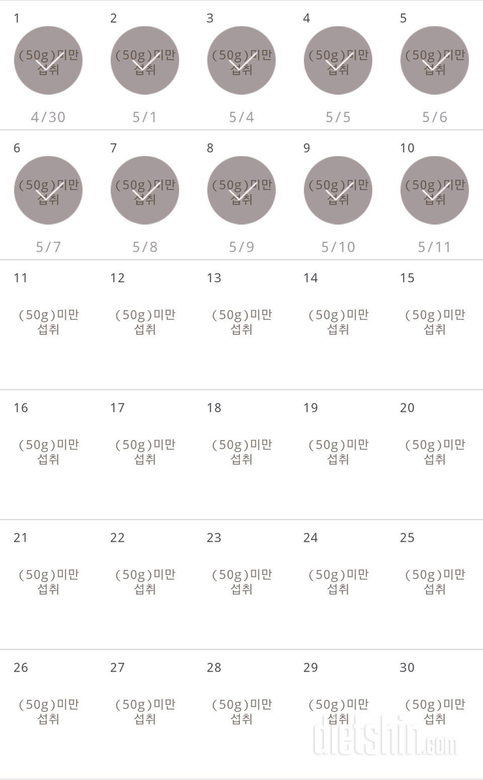 30일 당줄이기 100일차 성공!