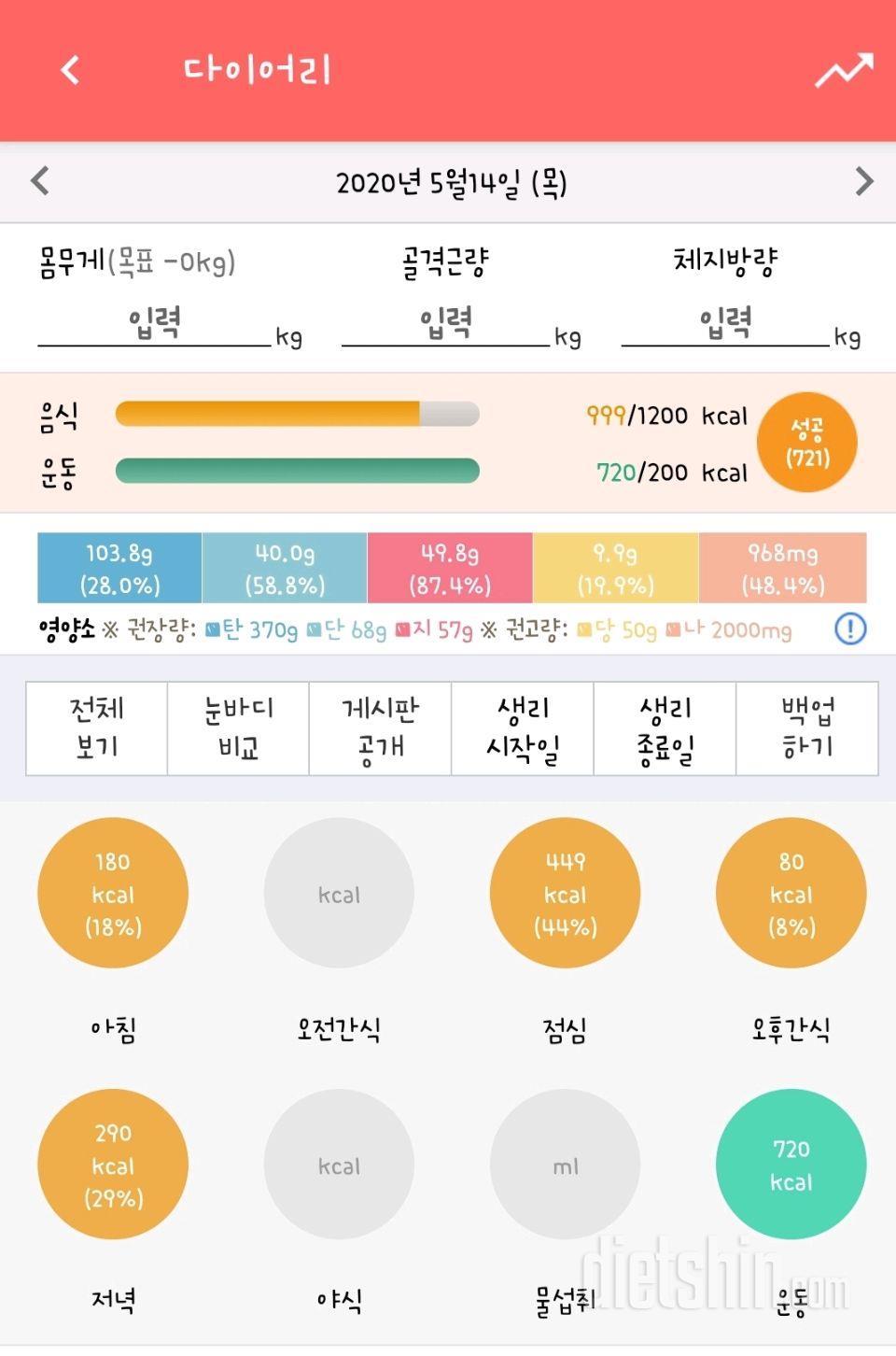 30일 야식끊기 1일차 성공!