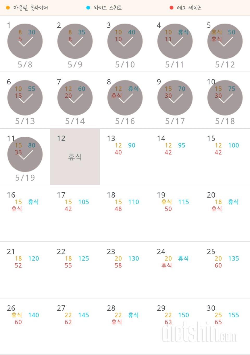 30일 체지방 줄이기 11일차 성공!