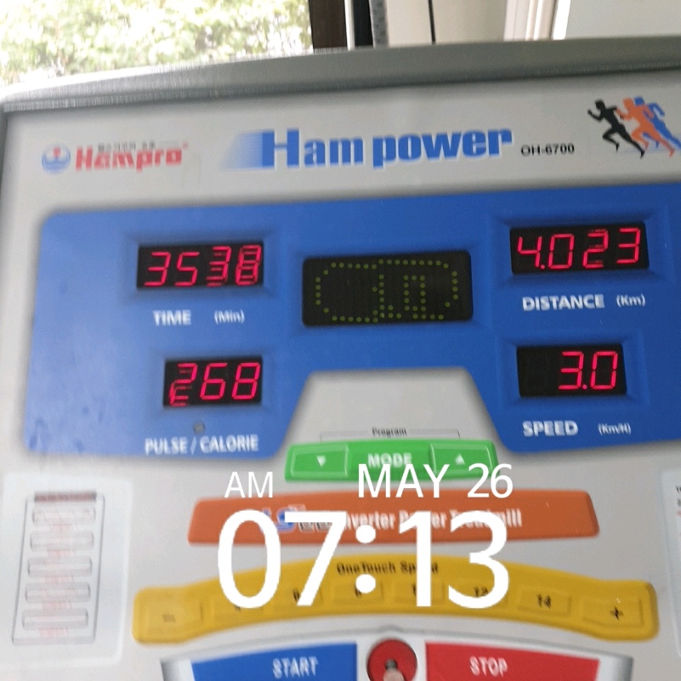 05월 26일( 운동 286kcal)