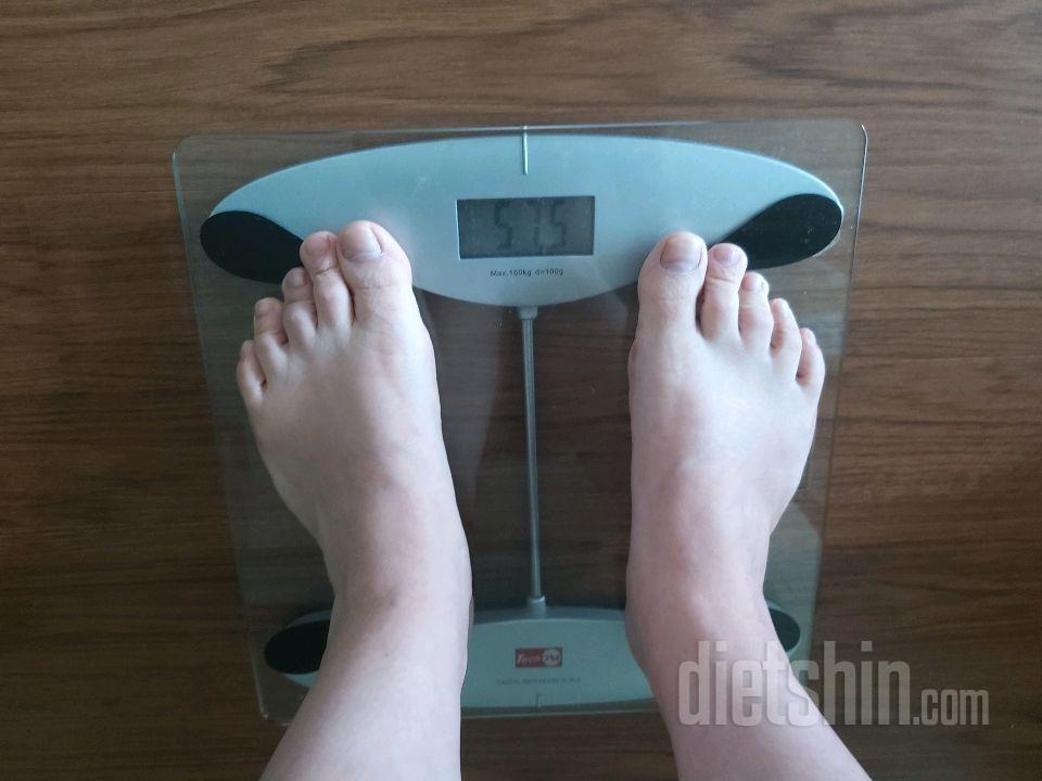 22일차  5/27 57.5kg