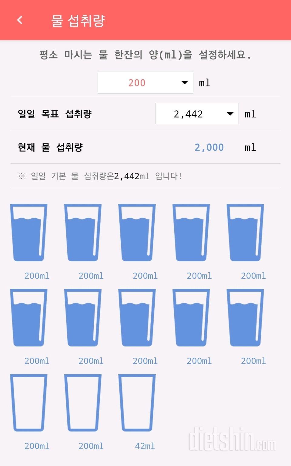 30일 하루 2L 물마시기 15일차 성공!