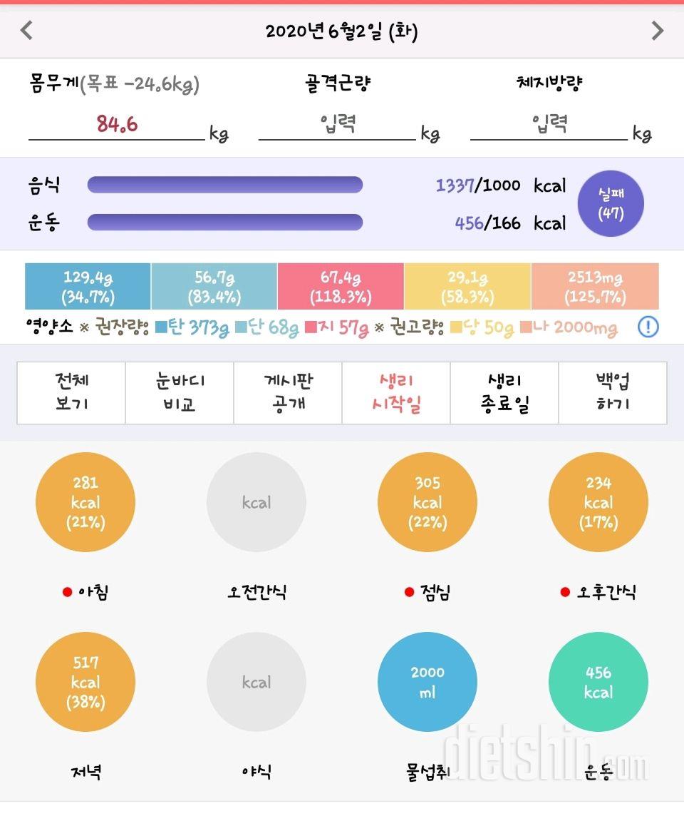 30일 하루 2L 물마시기 2일차 성공!