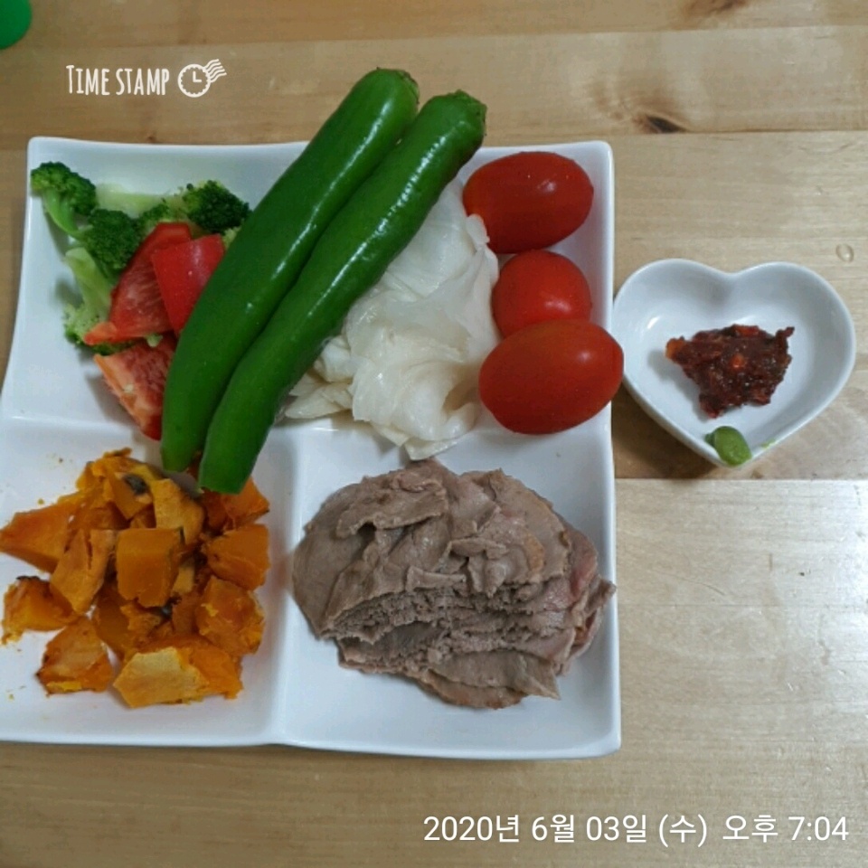 06월 03일( 저녁식사 334kcal)