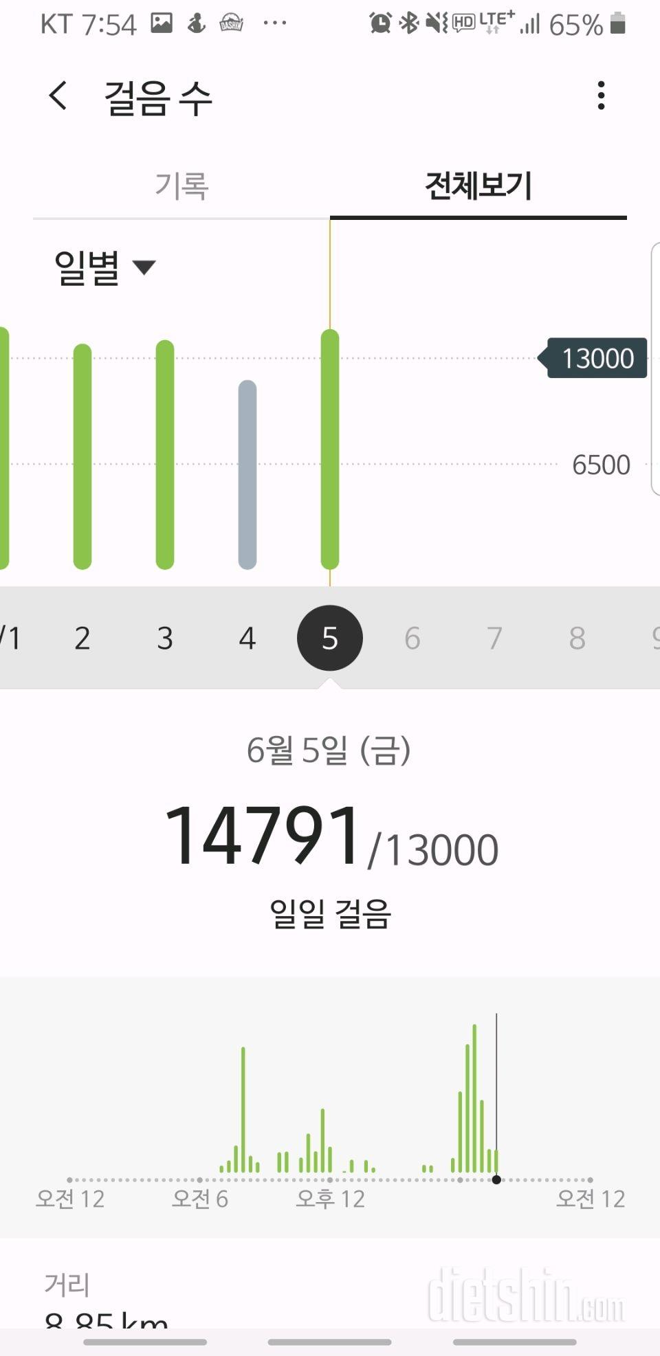 30일 만보 걷기 19일차 성공!