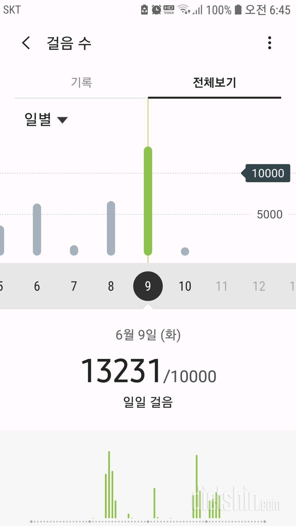 30일 만보 걷기 1일차 성공!