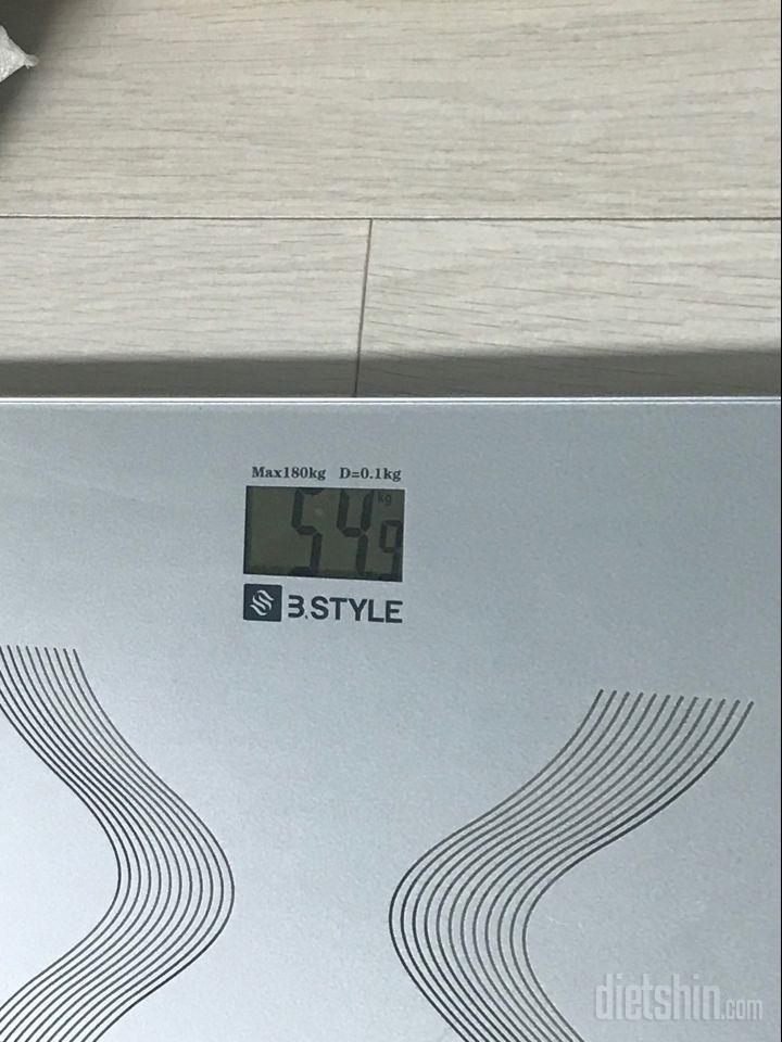 6/11 (28일차) 54.9kg