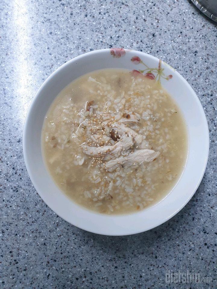 심쿵닭&현미누룽지🥣 고소하고 맛있어요🤗