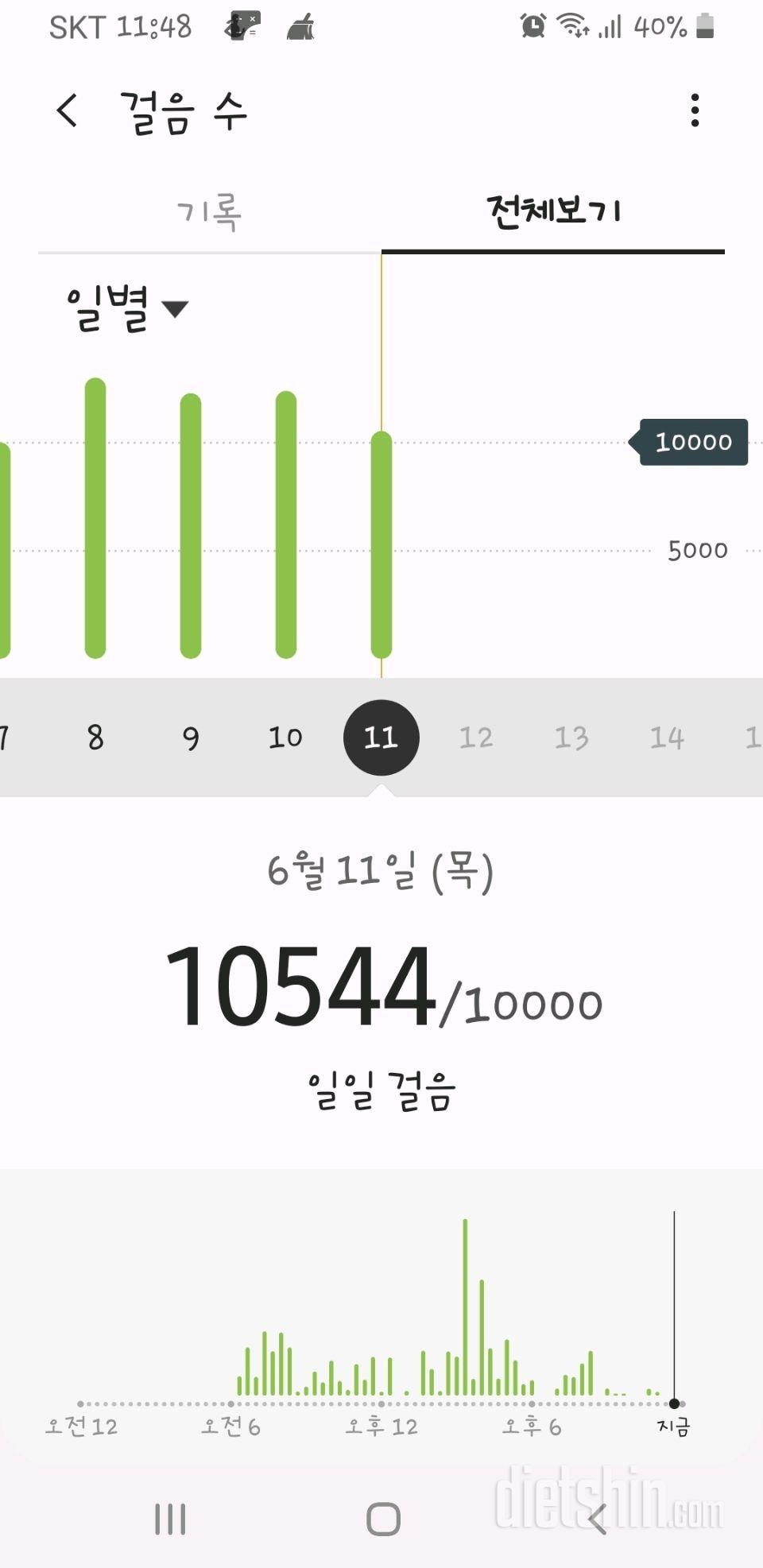 30일 만보 걷기 10일차 성공!