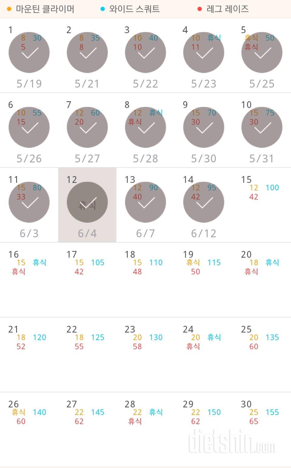 30일 체지방 줄이기 74일차 성공!